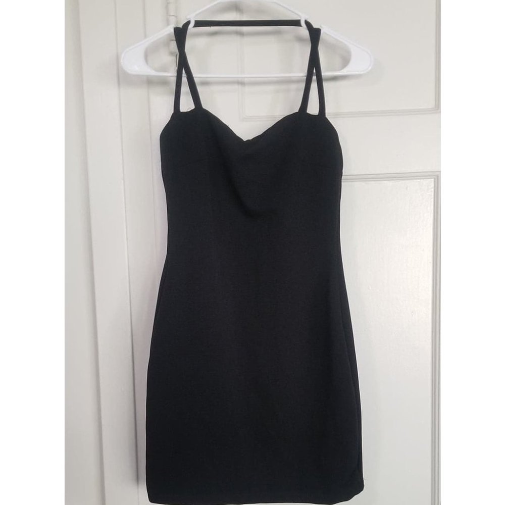 Sexy Black Bodycon Cocktail Dress